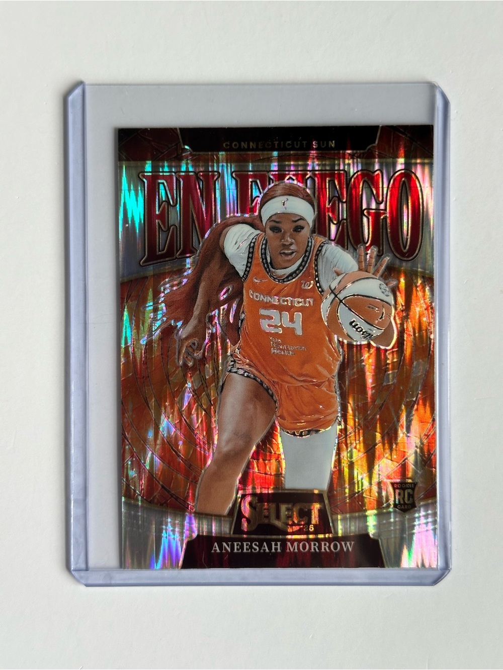 Panini Trading Card. Aneesah Morrow En Fuegi Rookie card - Brand: panini